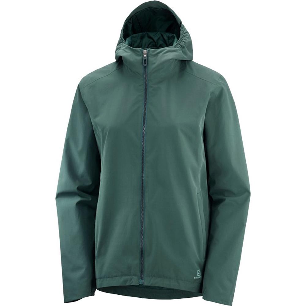 Salomon Israel COMET WP JKT W - Womens Jackets - Green (PIVJ-36510)